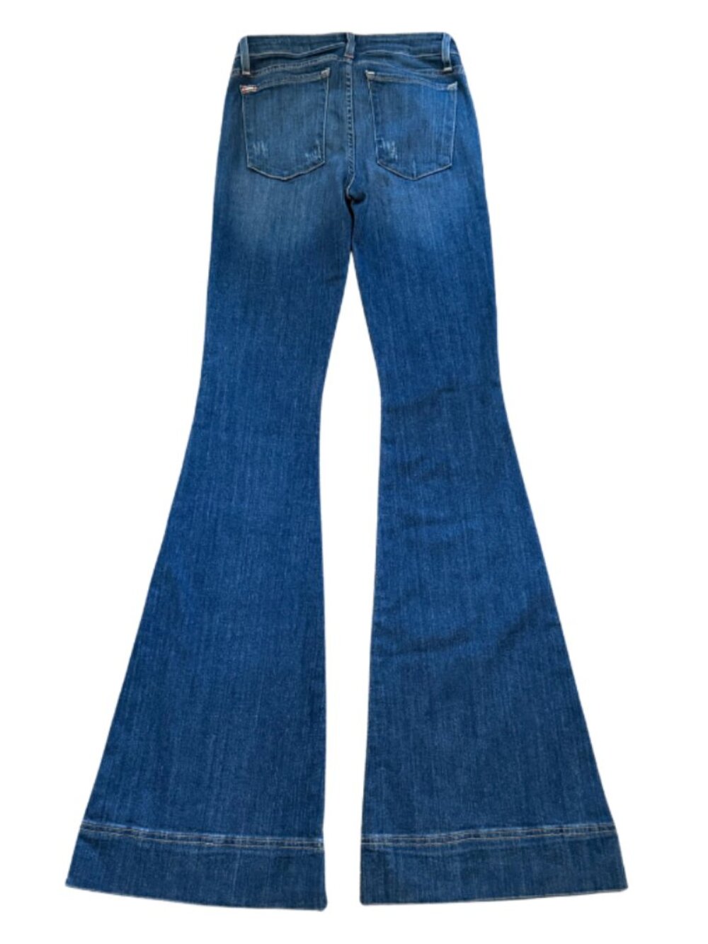 Alice + Olivia Low Rise Bell Bottom Flare Jeans Blue Size 26 - Picture 2 of 6
